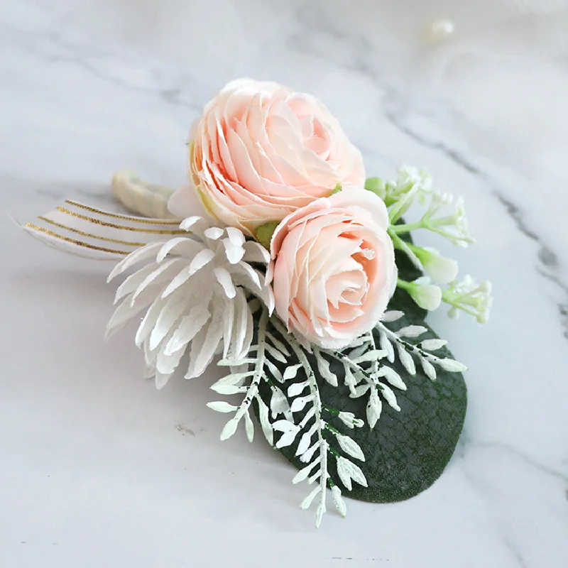 Buste de Mariage Coréen à Rabat pour Mariée, Demoiselle d'Honneur, Sœurs, Petite Amie, Fleur de Poignet, 216.239.