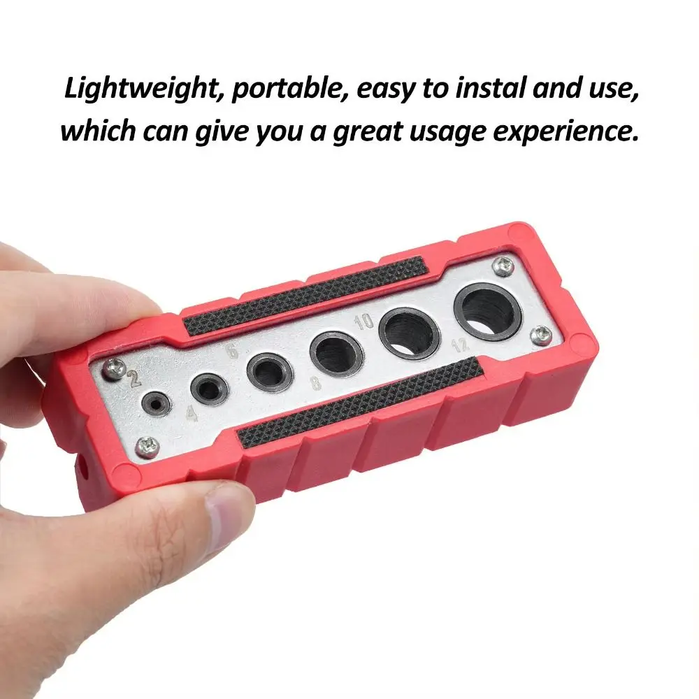 6-Hole Portable Drilling Guide Center Guide Clamp Locator 6 Hardened Drill Guide Precise Corrosion Resistance