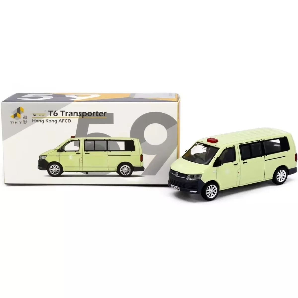 

Миниатюрная модель фургона Tiny City Diecast T6 Transporter Van AFCD - масштаб 1:64, 59 деталей