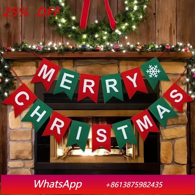 

LTT Christmas decoration flag pendant Christmas tree decoration atmosphere scene arrangement