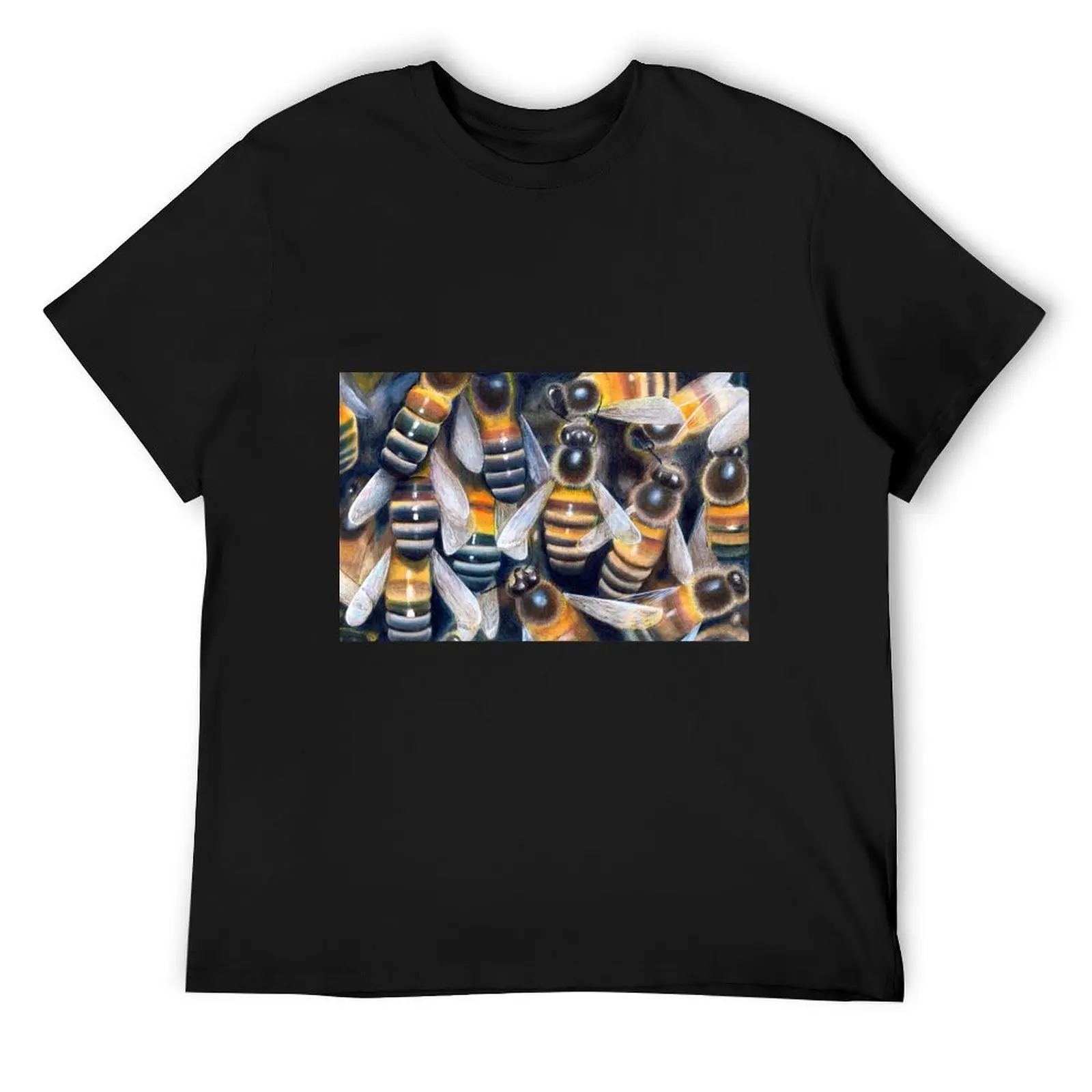

Bees T-Shirt quick drying baggy shirts tops luxury clothes men