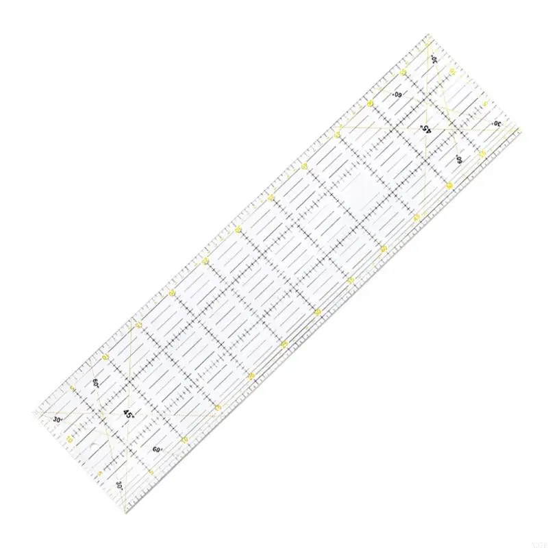 

X37E Sewing Patchwork Aligned Ruler Quilting Grid Cutting Sewing Tailor Measuring Kit Drawing Sewing Foot Tools Student Craft