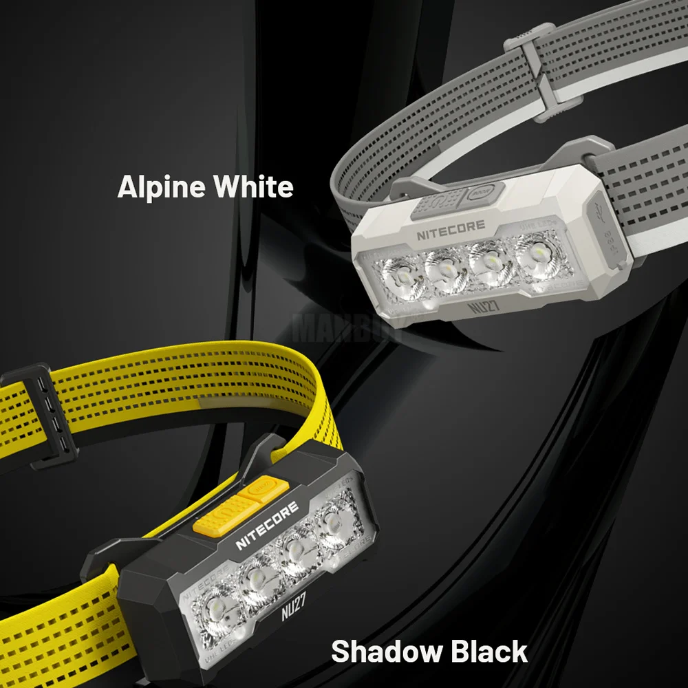 

Genuine NITECORE NU27 600LM Build-in Battery Multiple Color Temperatures Outdoor Trailing Run Climbing USB Rechargeable Headlamp