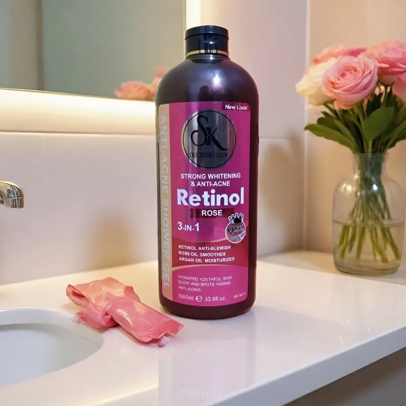 Gel de baño blanqueador con vitamina S&K Glow Skin y retinol
