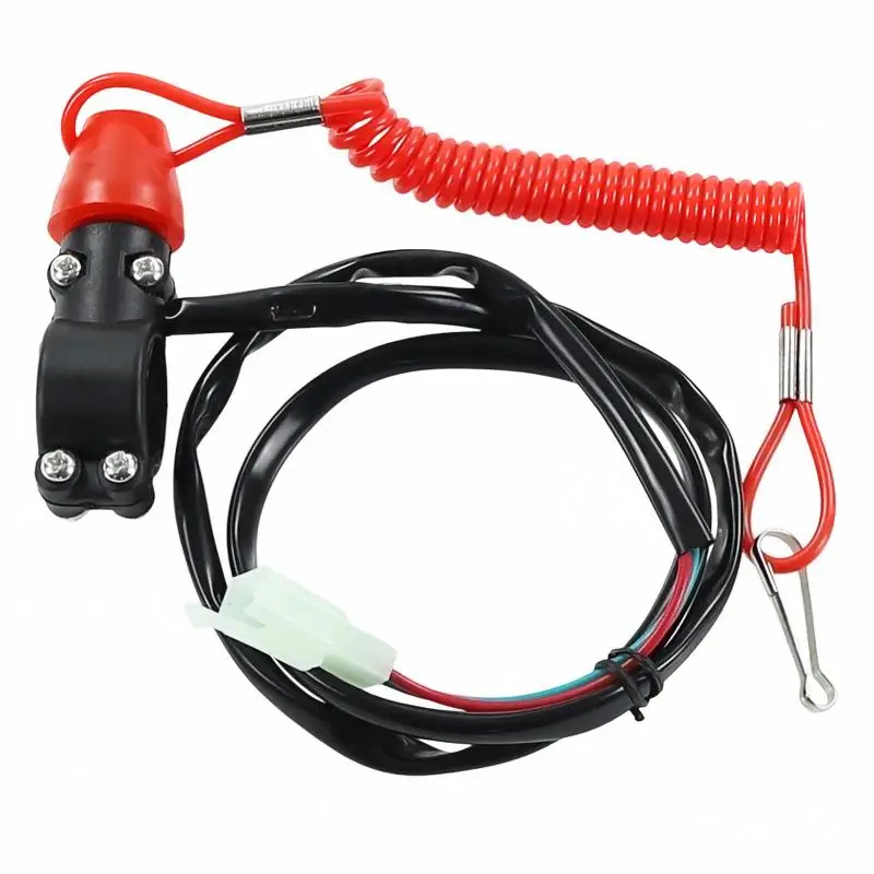 NewUniversal Motorcycle ATV Boat Outboard Engine Motor Kill Stop Switch Safety Tether Lanyard For Motorcycles ATV