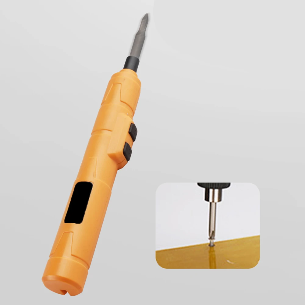 

Yellow Cordless Electric Screwdriver 6.35mm Chuck 2N M Torque Rechargeable Straight Handle Power Tool For Home Furniture Tool