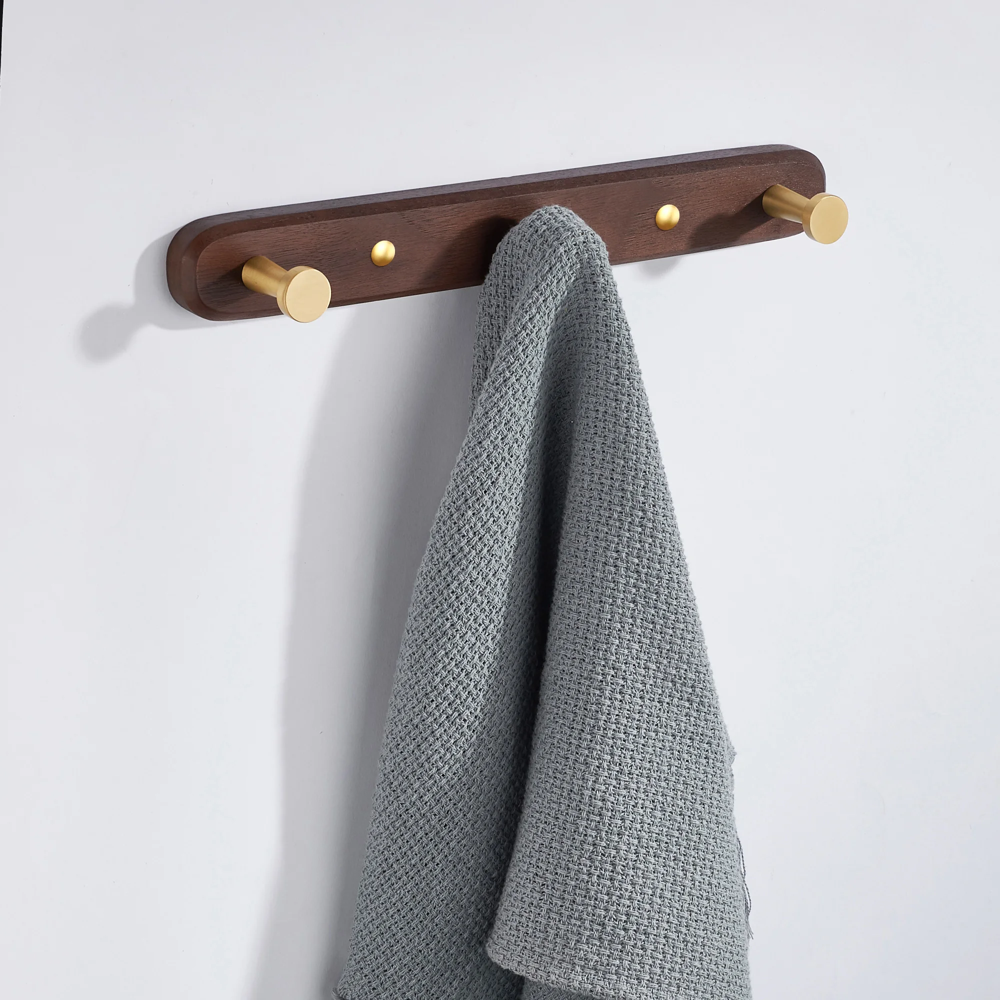 SARIHOSY-perchero de pared para pasillo, colgador de pared de madera, accesorios de baño, colgador de ropa de pared para sombrero, bolsa para