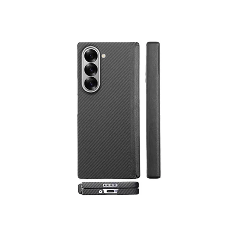 

Подходит для чехла для телефона Samsung ZFold6, кевларовое арамидное волокно, магнитное притяжение, легкий защитный чехол «два в одном»