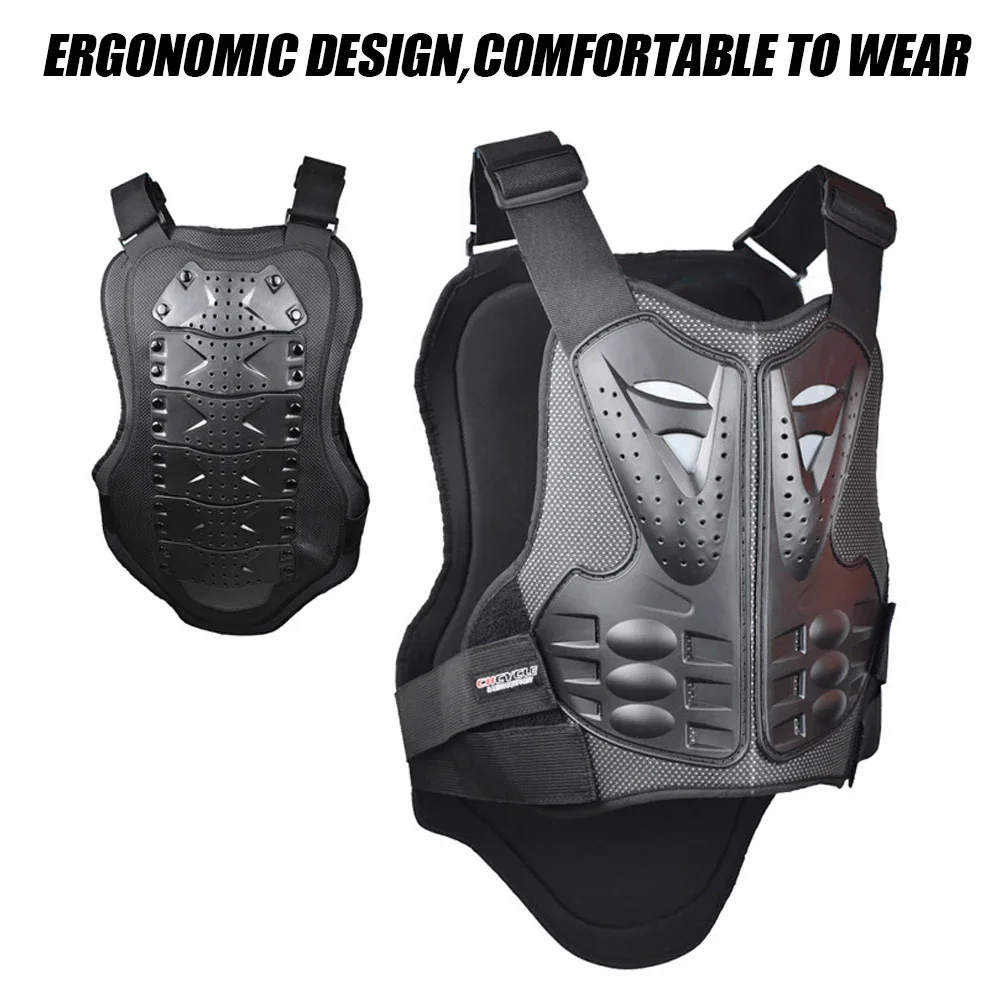 Chest Back Protection Vest For Motocross Skiing Skating Outdoor Driving Motorcycle Dirt Bike Body Armor Protective Gear Adult