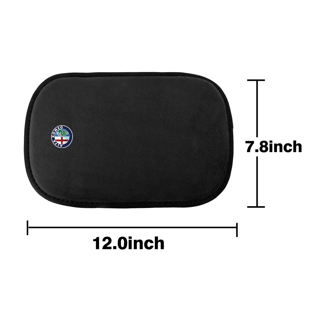 Hub Caps 1pc Car Armrest Storage Box Pad Protect Trim Cover Pad For Alfa Romeo 147 156 Mito Brera Giulia F1 Giulietta GT 159 Acc view 2