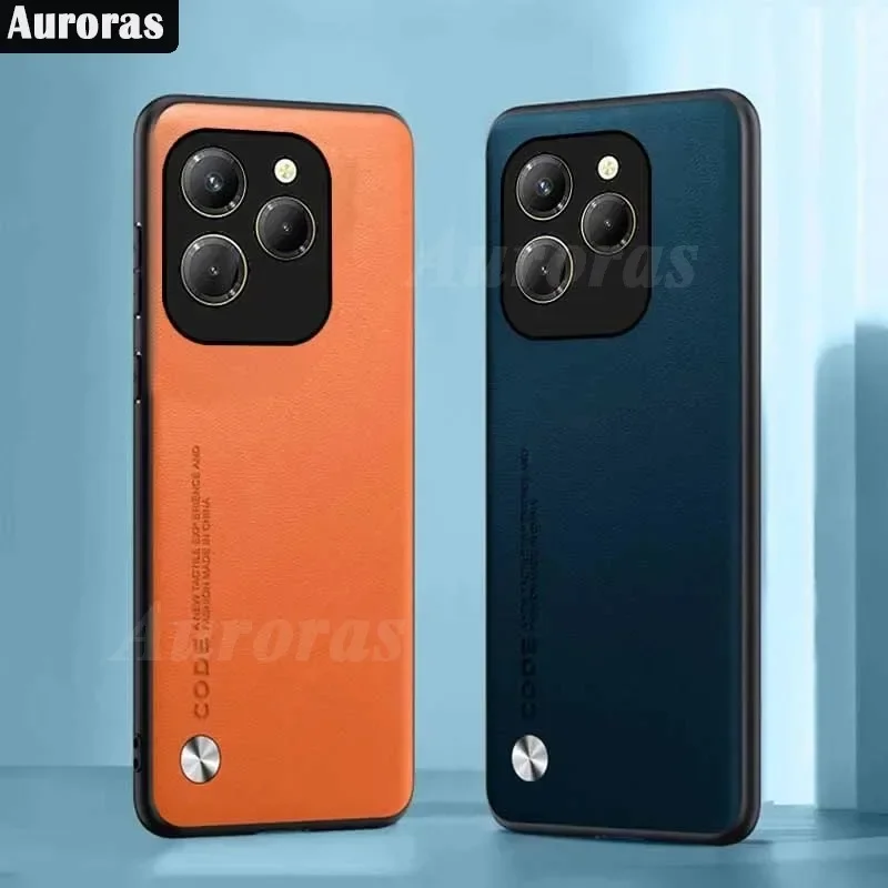 

Auroras For infinix Hot 40 Pro Cover Skin-friendly Leather Frosted Shockproof Shell For infinix 40 Pro Free Fire Phone Case