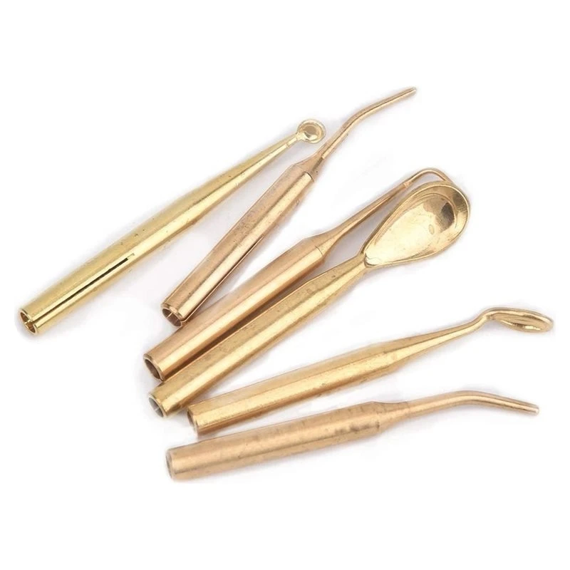 A27U Upgraded Pen Accessories For Electric Waxers 6Pcs Wax Carving Tips Knifes For Dental Lab Parts