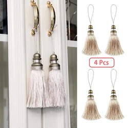 4 Pcs Tassels Key Tassel with Loops Handmade Tassel Craft DIY Accessories for Home Decoration Room Decor Aesthetic Deco Porte