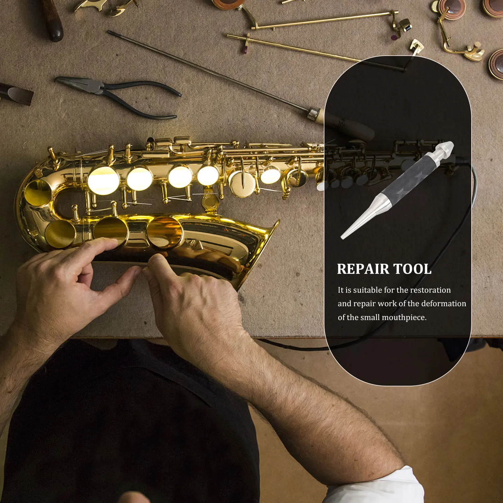 

Mouth Repair Tool Small Mouthpiece Trumpet Musical Instrument Wind Corrosion-resistant Instruments and Accessories Steel