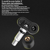 Punctual- Solar TPMS for Cars Intelligent Tire Pressure Monitoring System with Temperature Gauge and Air Pressure Sensors