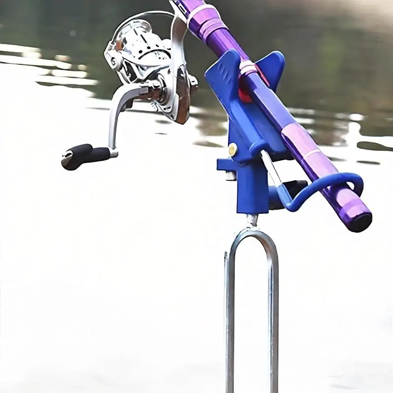 Angelrutenhalter 360 ° Verstellbarer, robuster, faltbarer, tragbarer Ständer für Eisfischen, Boot, Kajak, Uferangeln – Detail 1