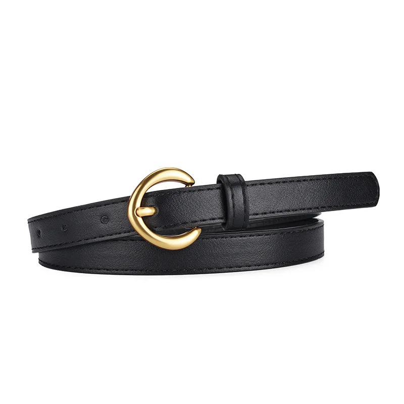 

New Female Alloy Buckle Belt Peplum Simple Fashion Trend with Dresses Suit Pants Clothes Ladies Belt