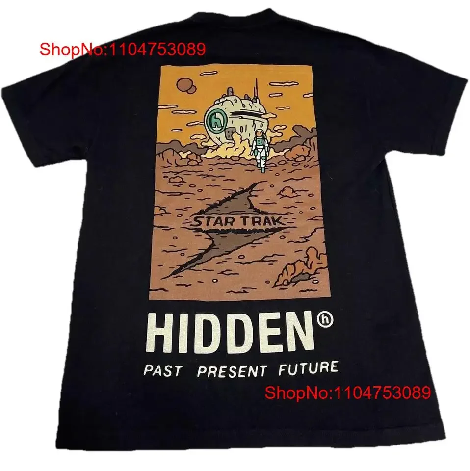 Camiseta oculta NY x Star Trak Landing talla mediana NWOT estilo callejero vintage lavada moda transpirable Top para uso diario