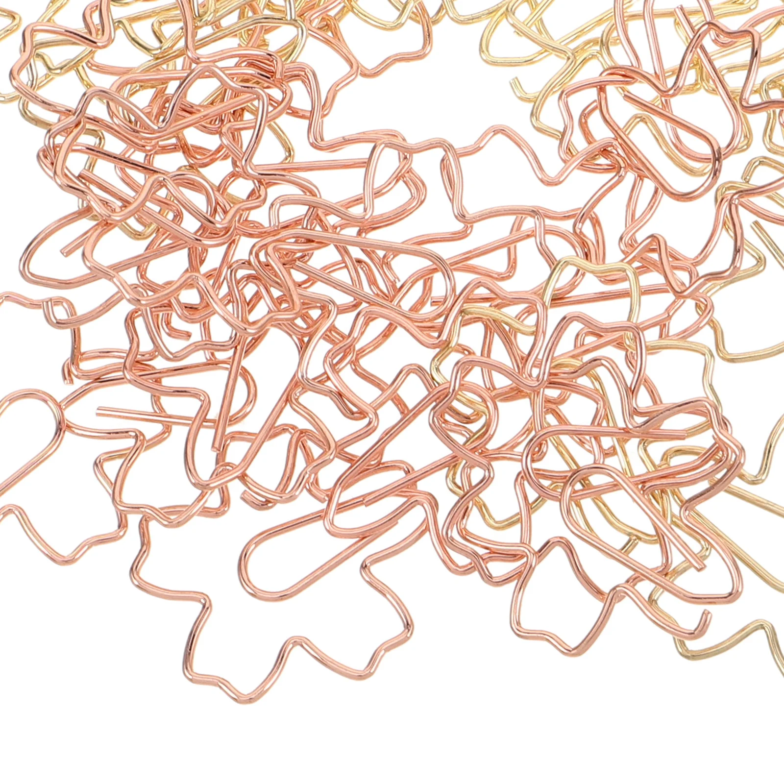 60pcs Decorative Paper Clips Cherry Blossom Metal File Organizers For Office School Stationery Document Sorting Clamps Reusable