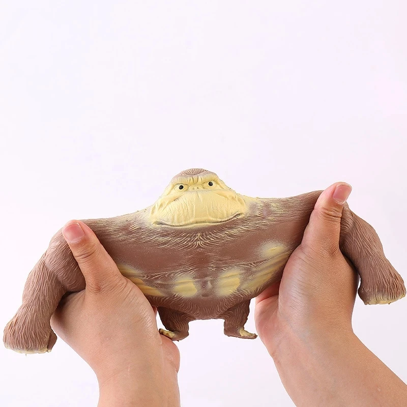 Big Giant Spongy Squishy Fidget Orangutan TT Influencer Elastic Monkey Antistress Toy for Adult and Children Soft Fun Gift Toy