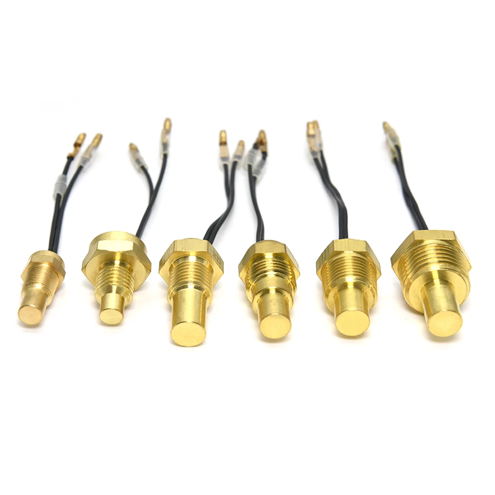 Water Temperature Sensor 10MM 12MM 14MM 16MM 17MM 21MM 50K Head Plug Car Truck Car 1/8NPT 3/8NPT Water Temp Sensor 12V/24V