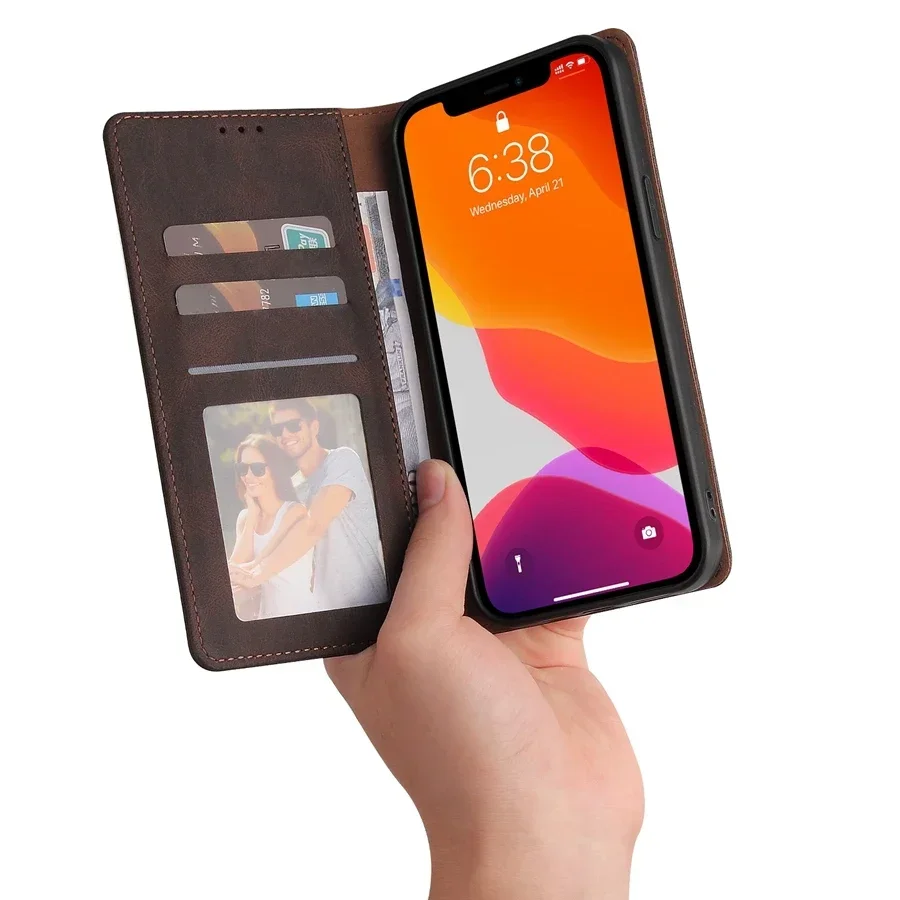 Casing Dompet Flip Kulit untuk SE 2020 X XS XR XSMax 8 Plus 7 Plus 6/6S Plus IPhone 13 Pro Max 13 Mini 12 Pro Max 11 Pro Max