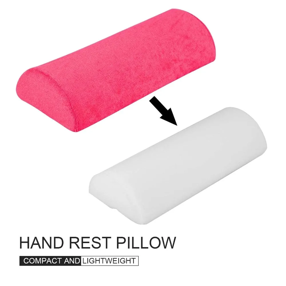 Detachable Hand Rest Cushion Memory Foam Removable Cover Nail Art Hand Pillow Soft Sponge Back Pain Relief Pillow For Nail Salon