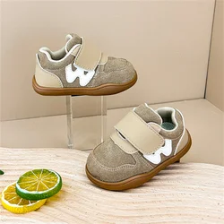 New Spring Baby Shoes Leather Toddler Girls Boys Footbare Shoes Soft Sole Fashion Little Kids Sneakers