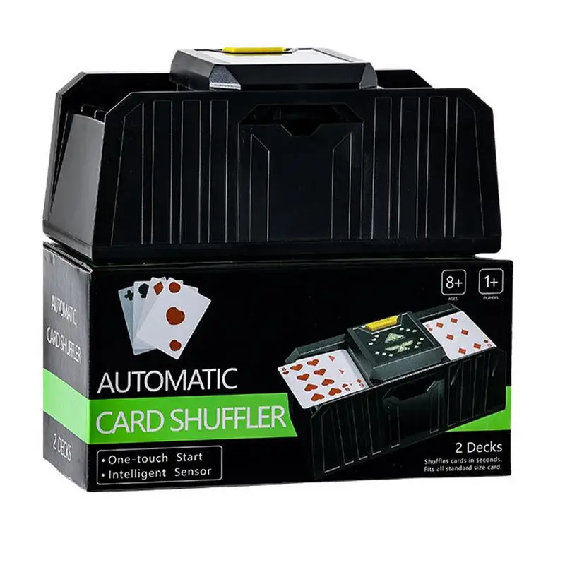 Kaart Shuffler Machine 2-Deck Casino Card Shufflers Auto Card Shuffler Machine Voor Casino Kaartspel Poker Blackjack Texas Hold'em