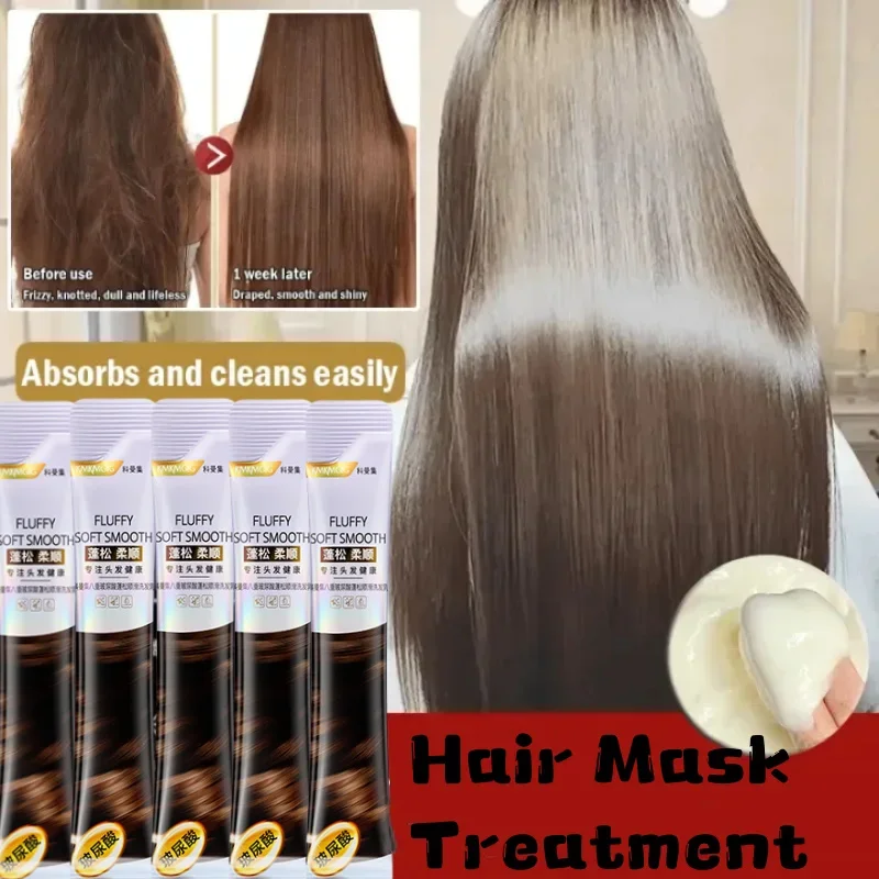 

Keratin Hair Mask Magical 5 Second Repair Damage Frizzy Soft Smooth Shiny Hair Deep Moisturize Hair Treat Repair Hair Care Mask