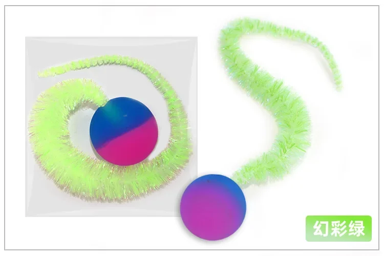 1/5/10PCS Cat interactive toys Tickle Cat Colorful bouncing ball Pet supplies Puzzle teasing indoor cat caterpillar elastic toy