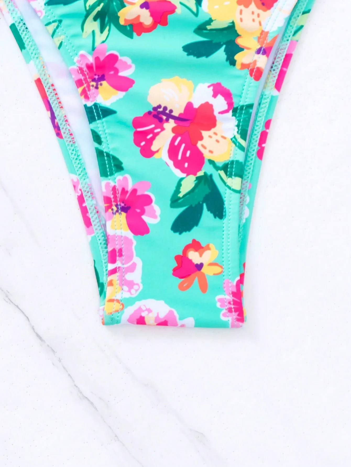 

Women’s Summer Floral Halter Triangle Bikini With Matching Beach Skirt Set