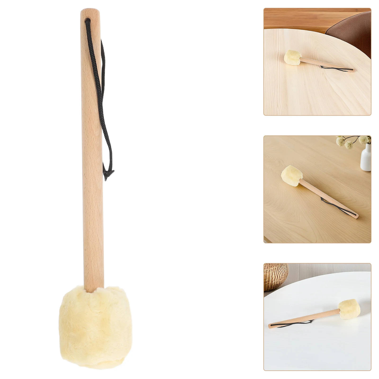 

Wood Bass Drum Stick Anti Slip Smooth Handle Drum Mallet Instrument Band Accessory Portable Teaching Performance