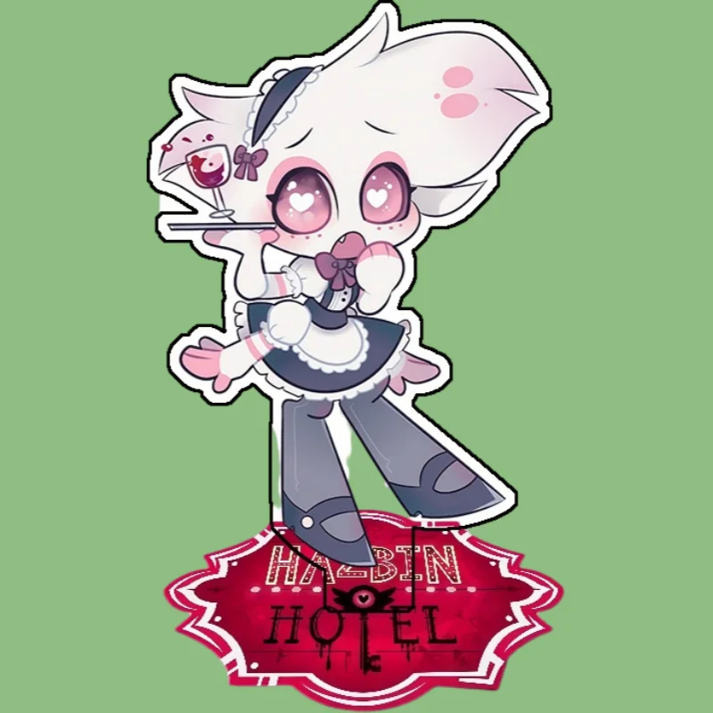 Standing Sign for Hazbin Hotel Angel Dust Vaggie Acrylic Desktop Stand Decorating Self Made Collection Toys Fans Gifts 15cm