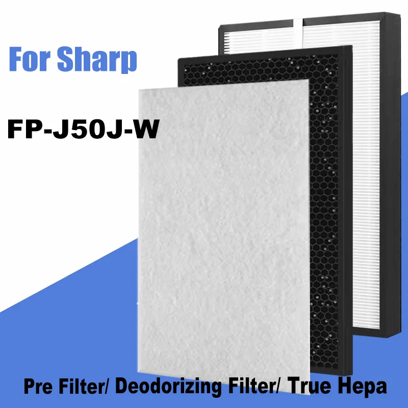 

Replacement True HEPA and Deodorizing Filter for Sharp Air Purifier Models FP-J50J FP-J50J-W FPJ50JW