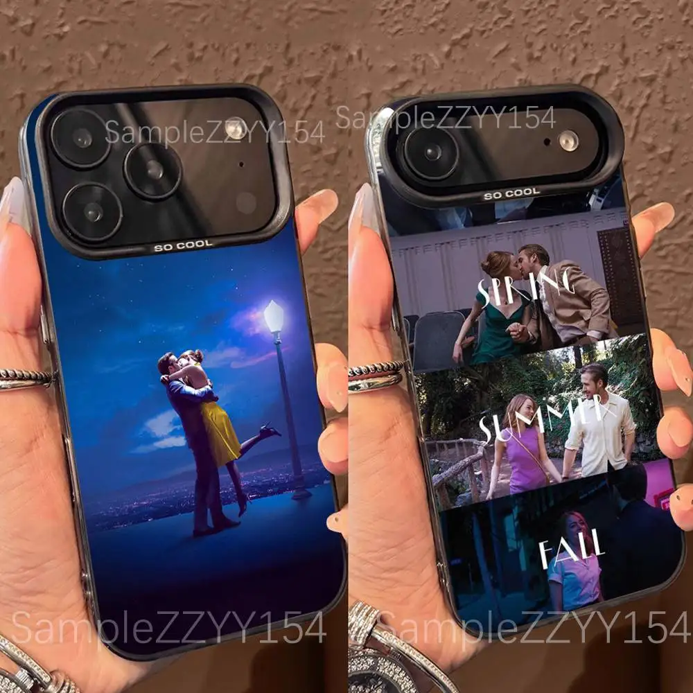 

LaLaLand City Of Star Phone Case For iPhone 17,16,15,14,13,12,X,8,Pro,Max,Plus,E,SE4,Air,Mini Black IMD Matte