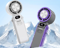 KINSCOTER Outdoor Foldable Portable Handheld Fan Mini Cooling Rechargeable 3600mAh 100-level Free Control High Speed Turbo Fan
