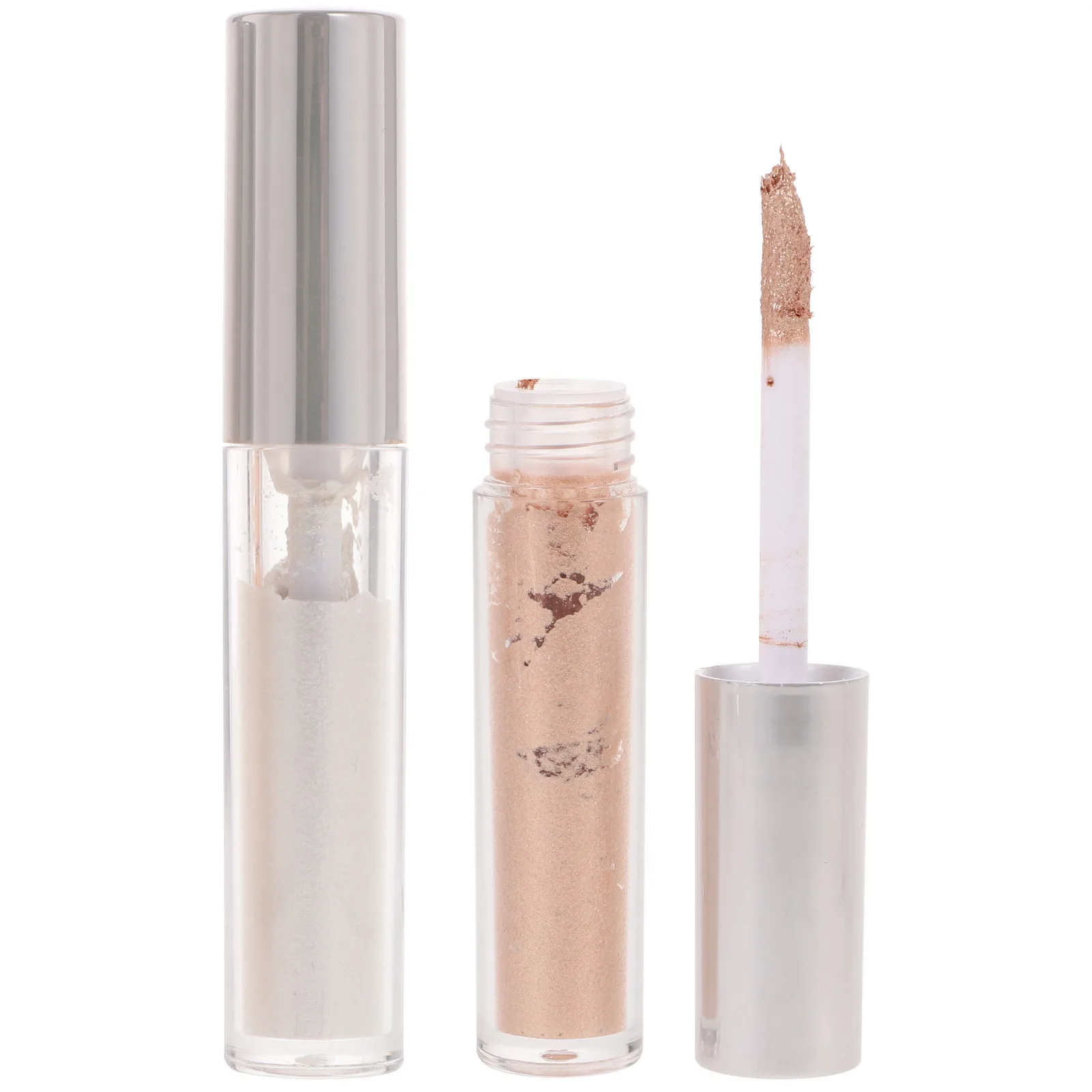 

2Pcs Sparkle Eyeshadow Liquid Smooth Texture Bling Eye Makeup Versatile Highlighter for Dance Party Birthday Gathering Festival