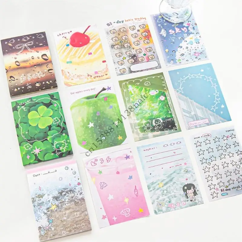 594F Multifunctional Message Paper Lovely Memos Pad Practical Note Pad Paper Pads