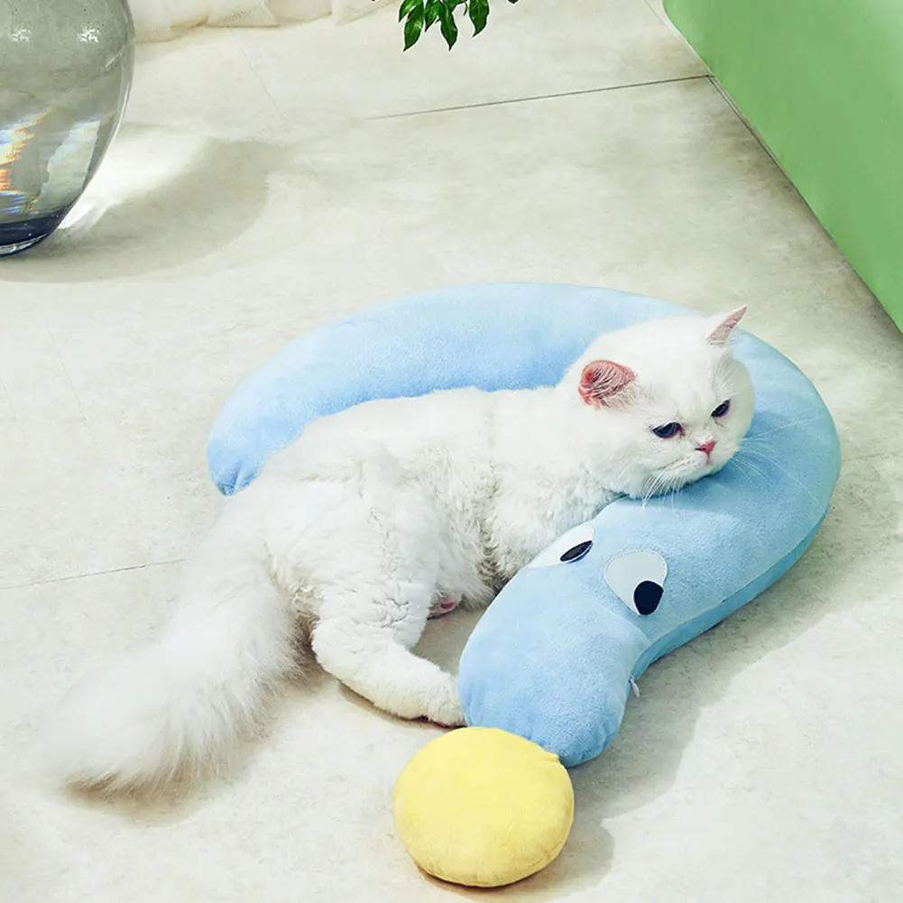 Anti-sagging Pet Cat Pillow Cotton Filling Pet Cat Pillows For Home Bedroom