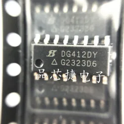 Lote de 10 unidades de marcado de DG412DY-T1-E3 DG412DY, SOIC-16 monolítico de precisión, Quad SPST, interruptores analógicos CMOS