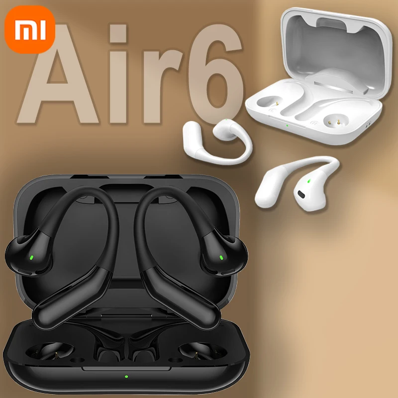 Xiaomi Air 6 Earphone Sport True Wireless Bluetooth Running Headset Built-in Mic Earbud ﻿Waterproof Headset HIFI Sound Headphone