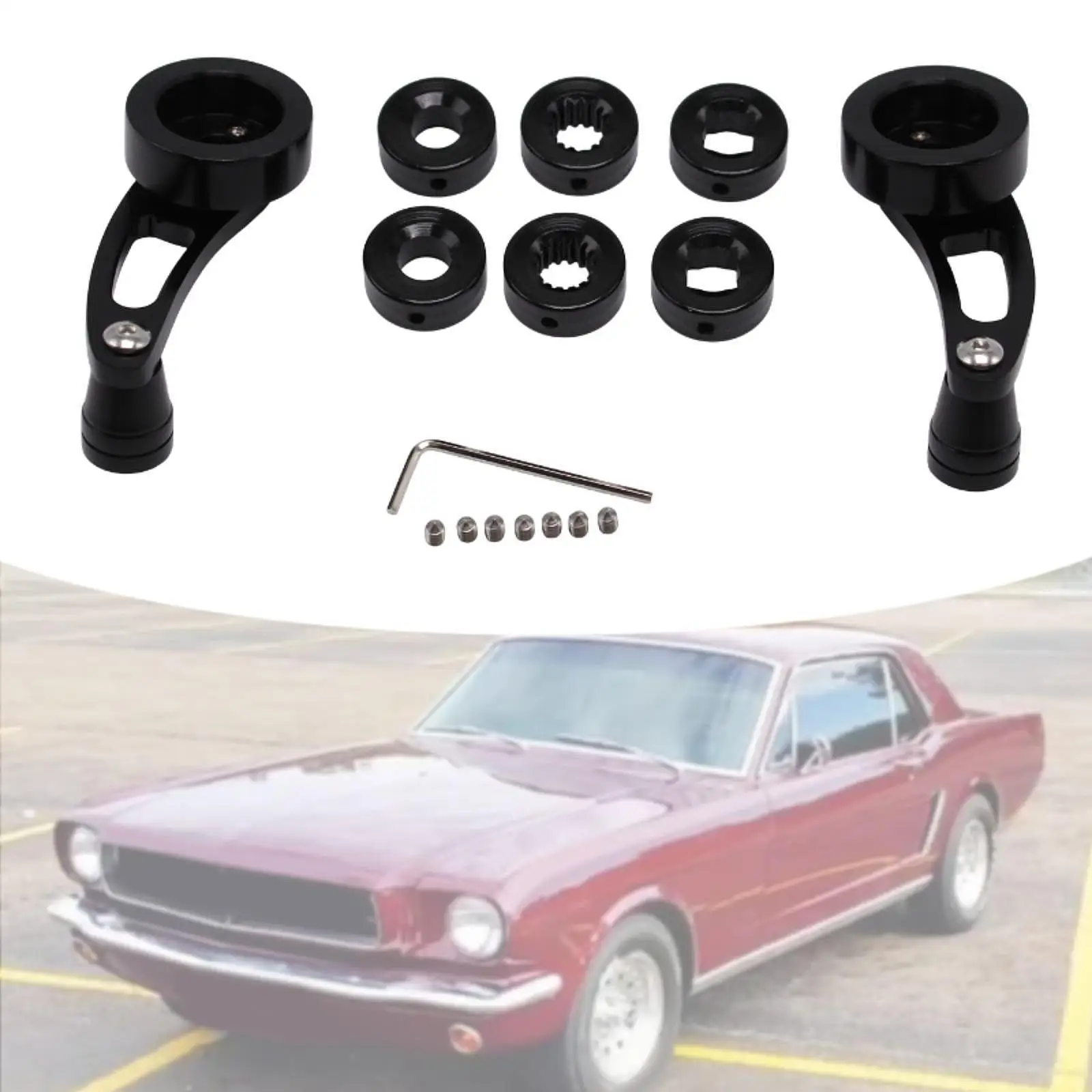 Easy Install Car Window Crank Handle Kit Sturdy Metal Window Riser Replacement for Chevy Ford Buick Pontiac