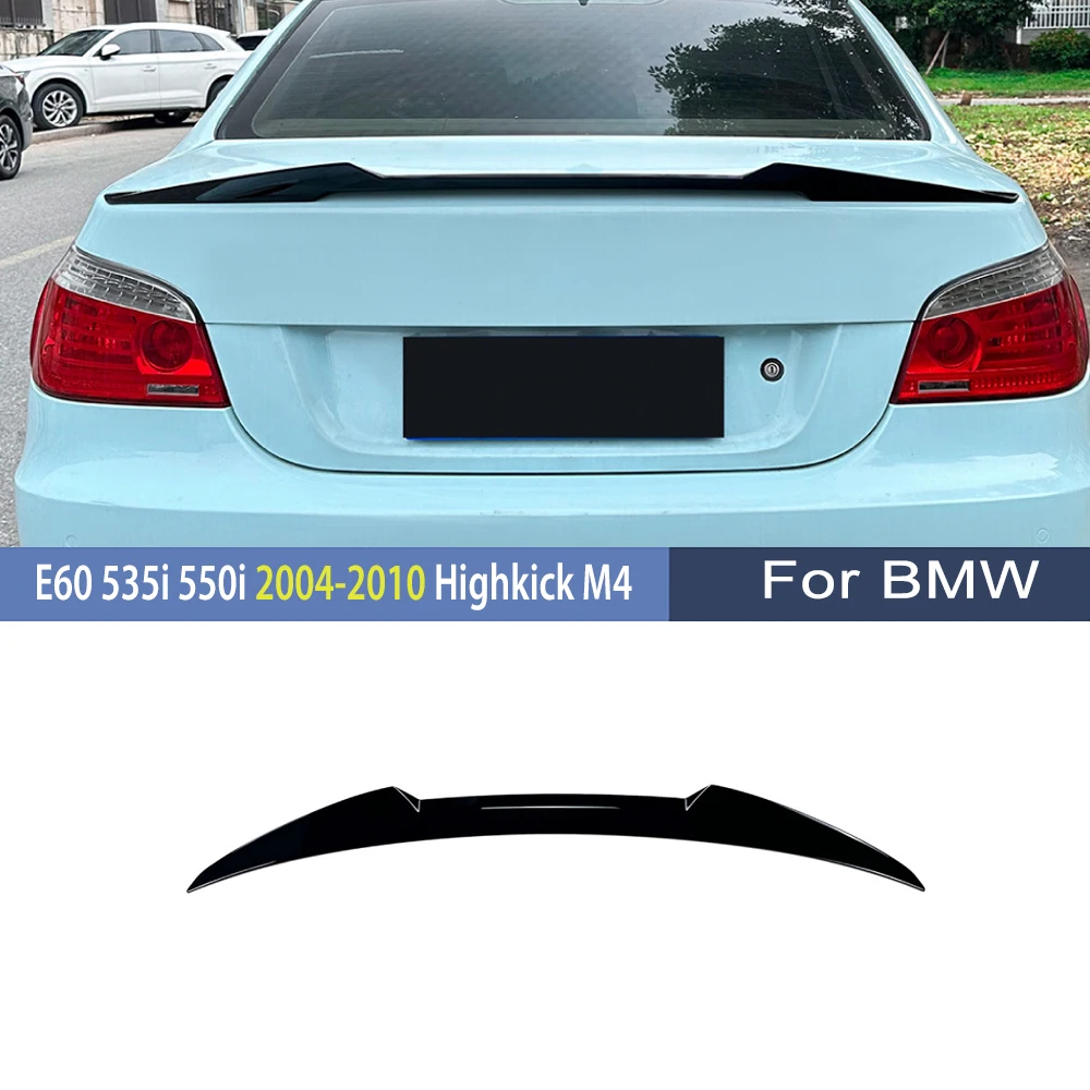 

Для BMW E60 535i 550i 2004-2010 Highkick M4 стиль задняя крыша хэтчбек багажник спойлер удлинение крыло хвост крылья комплект кузова тюнинг
