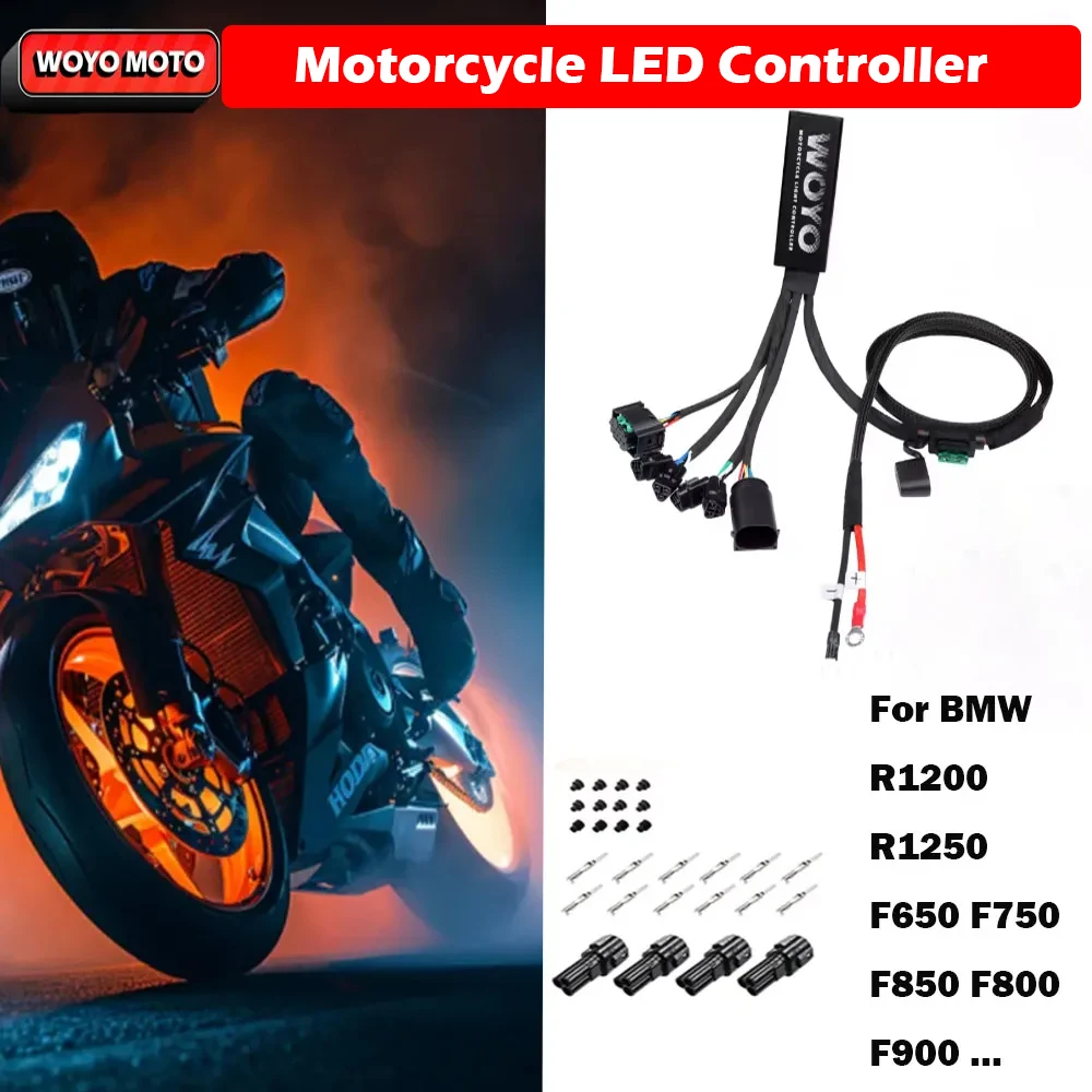 

WOYOMotorcycle LED Headlight Controller for BMW GS Motorcycle CAN Bus Electrical System Controller Plug and Play Car Accessories