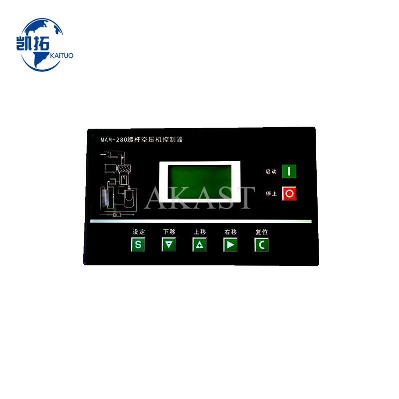 

MAM280 A(BTV)+KY12S(BV) Панель контроллера ПЛК с трансформатором CT1+CT2 для винтового воздушного компрессора