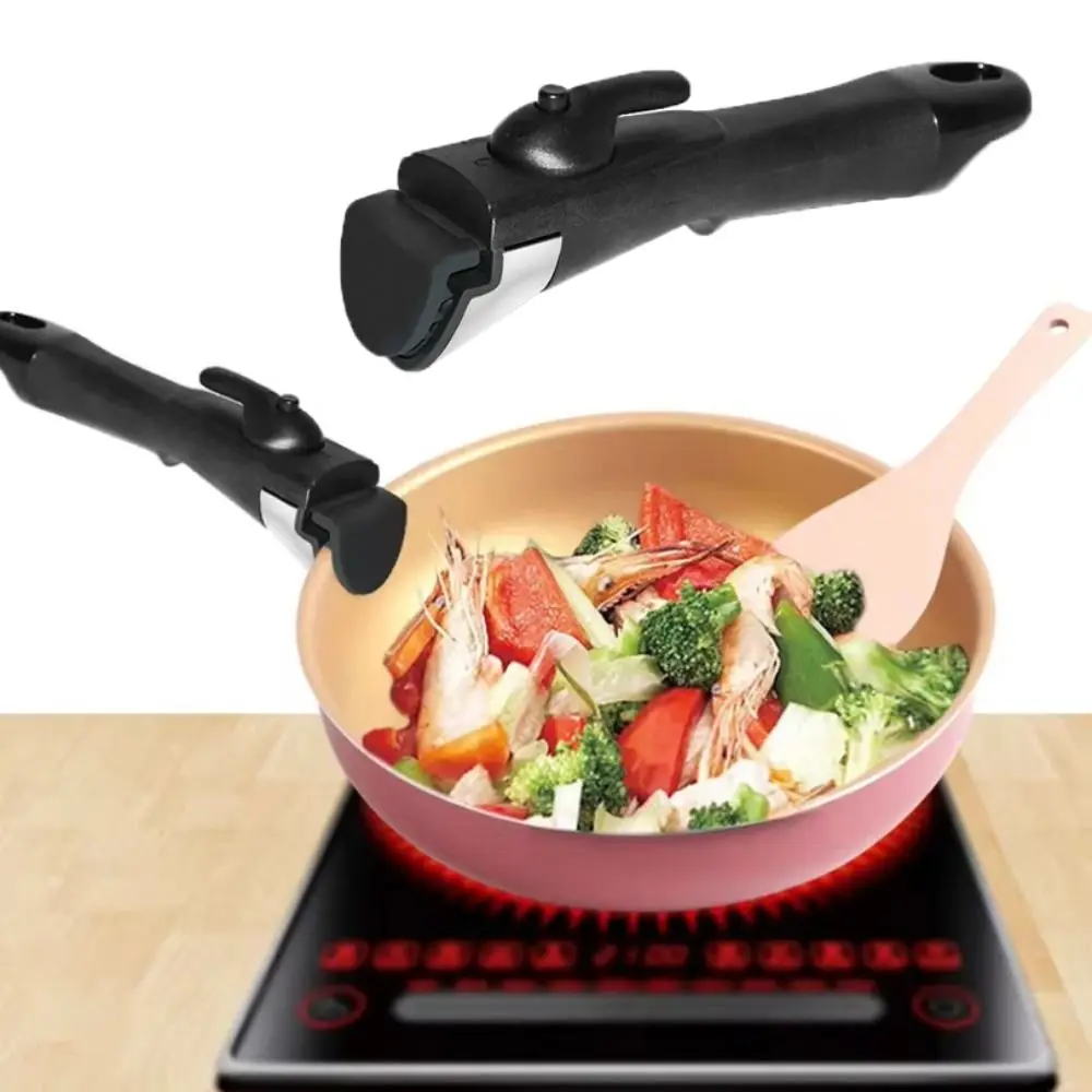 

Household Anti-Scalding Detachable Replacement Pot Clip Universal Bakelite Pot Gripper Ergonomic Black Dish Clip Stockpot