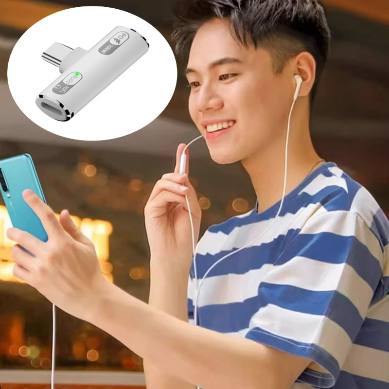 

USB C Audios Adapters для быстрого зарядки передачи данных K1KF
