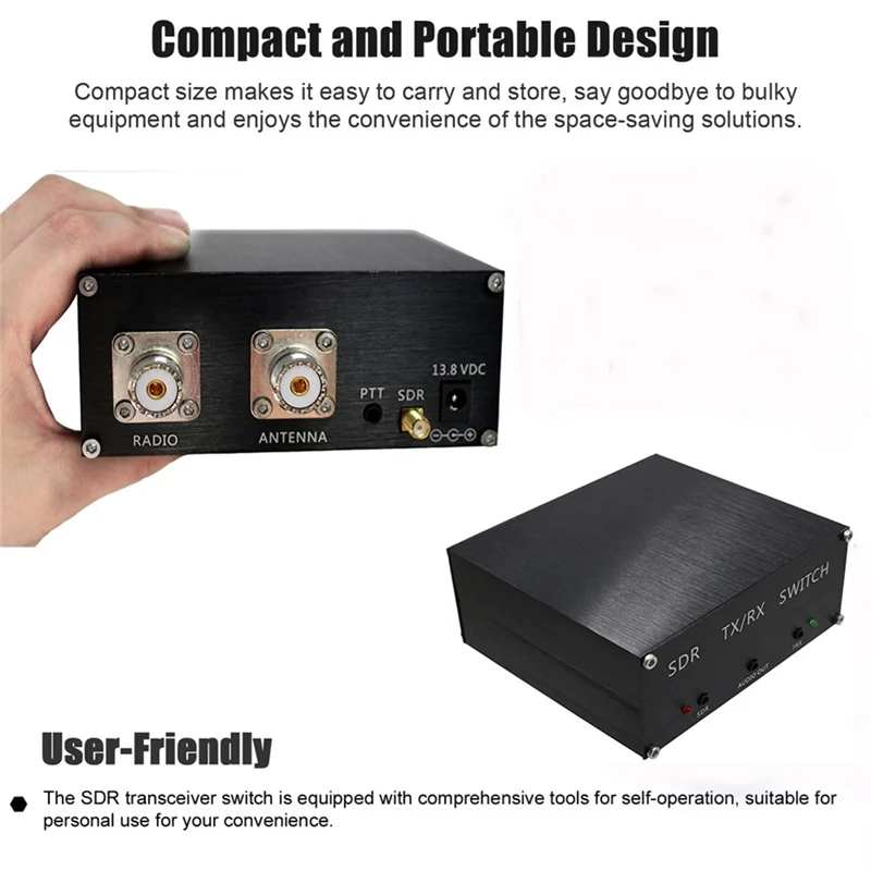 ABMF-SDR Transceiver Antenna Sharer TR Switch Box 100W Power Handling Frequency Range Up To160mhz US PLUG