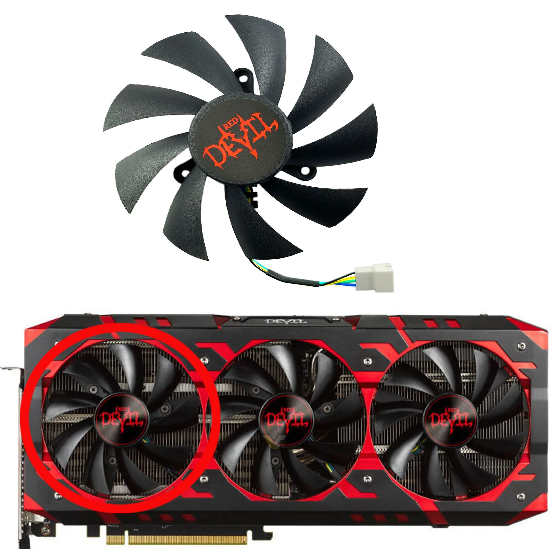 New For POWERCOLOR Radeon RX Vega 56 Vega 64 Red Devil Graphics